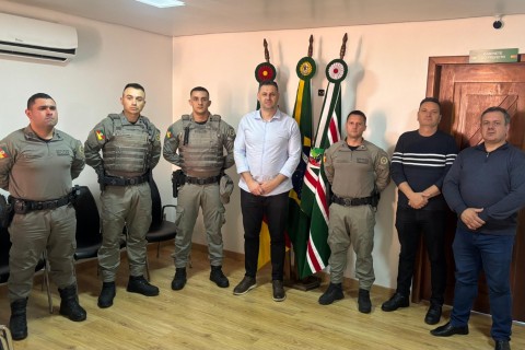 Brigada Militar reforça efetivo em Serafina Corrêa com a chegada de três novos soldados