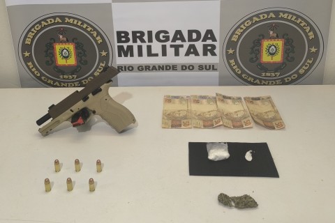 Brigada Militar prende suspeito de atirar em homem na Capela São Carlos, interior de Serafina Corrêa