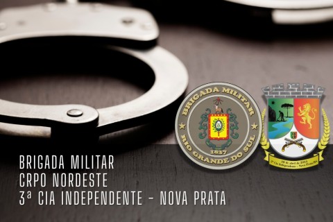 Brigada Militar prende dois homens procurados pela Justiça durante operação em Nova Prata