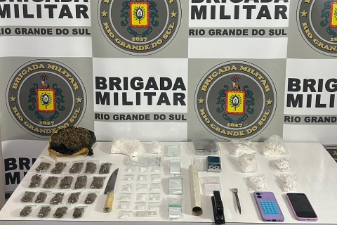 Brigada Militar prende três pessoas por tráfico de drogas em Guaporé