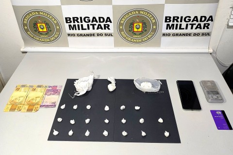 Brigada Militar prende homem por tráfico de drogas em Casca