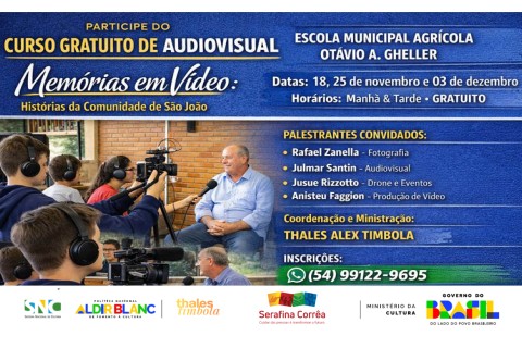 Projeto gratuito convida comunidade a participar e conhecer profissionais do audiovisual