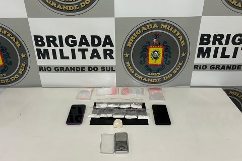 Brigada Militar prende avó e neto por tráfico de drogas em Guaporé